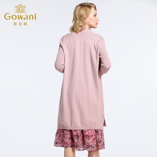 乔万尼春装毛衣简约宽松直筒针织开衫外套EB3M299 商品图3