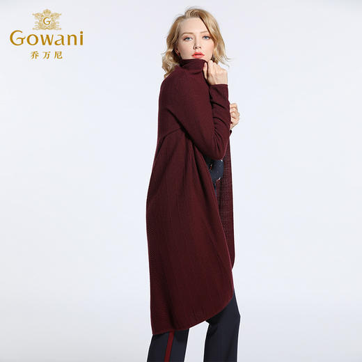 乔万尼春装薄款毛衣气质修身直筒针织开衫外套EB3M289 商品图2