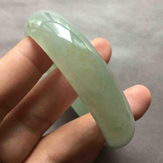 糯冰种黄加绿翡翠贵妃镯55 商品图8
