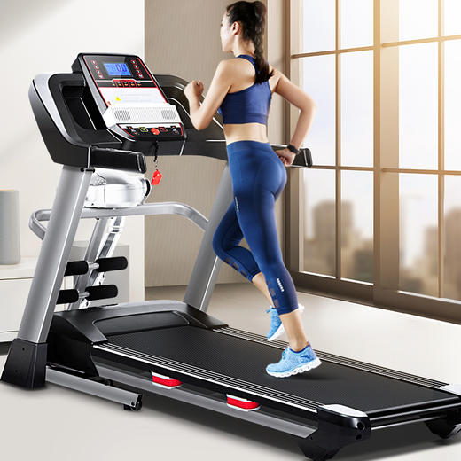 舒华跑步机 家用静音折叠运动健身器材 9119B多功能(带按摩机+仰卧架) 商品图0