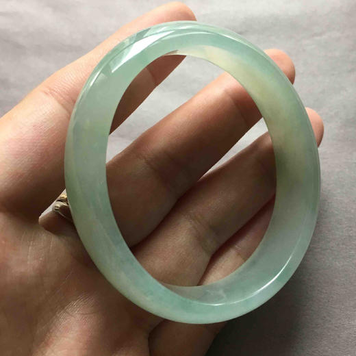 糯冰种黄加绿翡翠贵妃镯55 商品图7