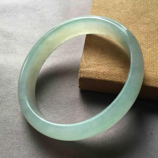 糯冰种黄加绿翡翠贵妃镯55 商品图1