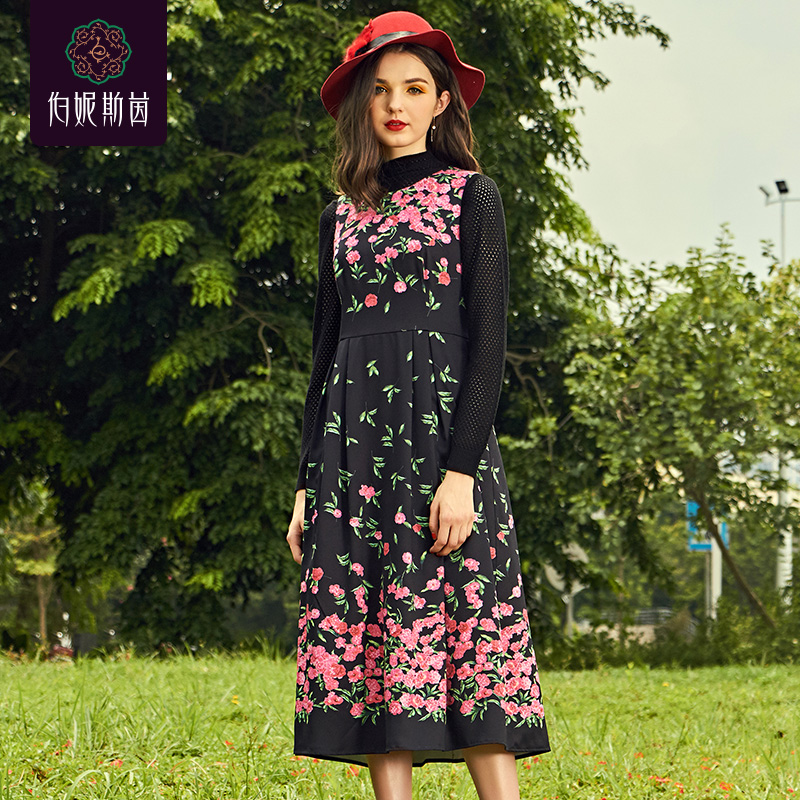 3S6774--黑色连衣裙--阿让特伊花田--《画尽世间光影，只为挚爱的女人》