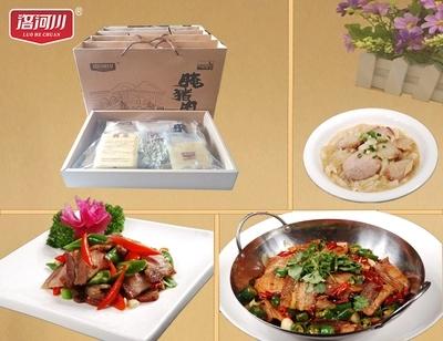 洛河川腌猪肉黄米干豆角套装小礼盒400g 商品图2