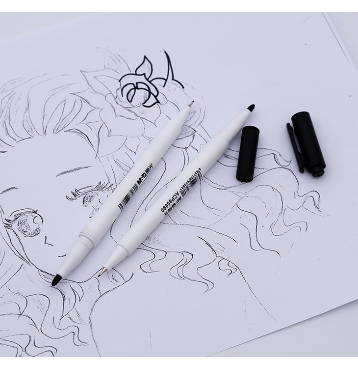 晨光考试线描笔12支acp95890勾线笔描边用