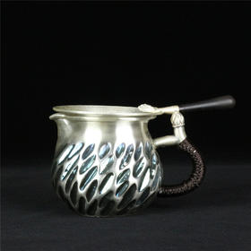 《莲池清芬》纯手作银制公道杯