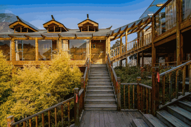 大禹农庄阳光木屋口碑no1限时抢购258元起抢古羌药泉木屋住宿双人早餐