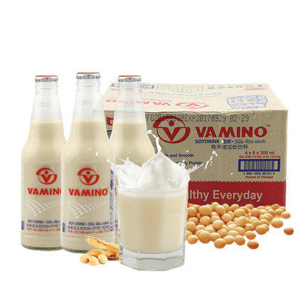 泰国vamino哇米诺原味豆奶300ml/瓶