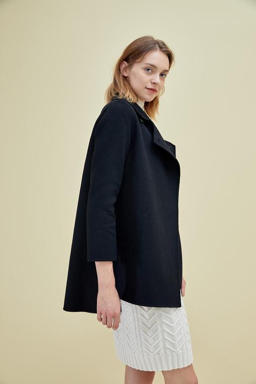 秋冬 女装侧开叉羊绒呢大衣  SJF16W503N 商品图2