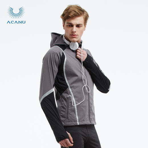 ACANU阿肯诺 / 男骑行防风连帽开衫秋季薄款外壳外套AAEE81051 商品图2