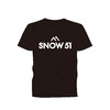 SNOW51 黑色logo纯棉T恤 商品缩略图0