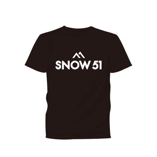 SNOW51 黑色logo纯棉T恤 商品图0