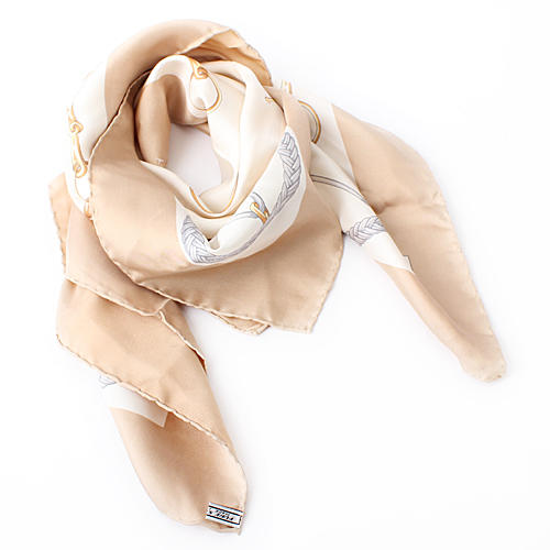 celine丝巾素色优雅咕咚方巾100真丝围巾女a20