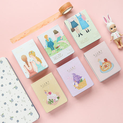 三年二班 创意笔记本随身便签本迷你a7小本子 学生文具记事本