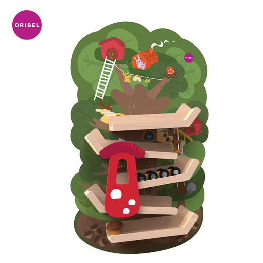 新加坡 ORIBEL 艾丽贝尔 墙面玩具_森林之梯 商品图0