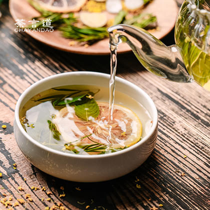 茶言道 薄荷清新茶 提神醒脑清新口气120g*12包/盒