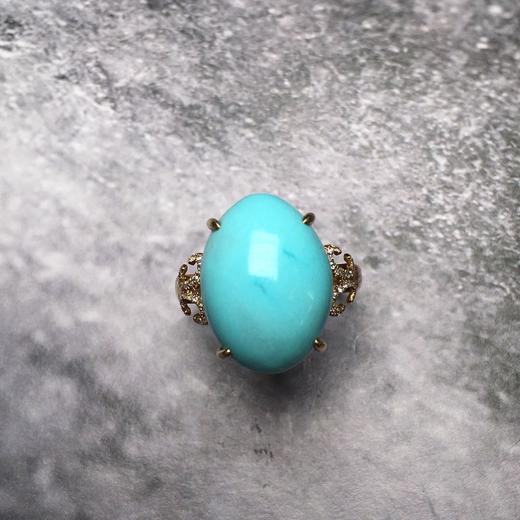900858绿松石蛋面戒指