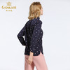 乔万尼衬衫女长袖春装小立领波点直筒通勤雪纺上衣EB3C208 商品缩略图3