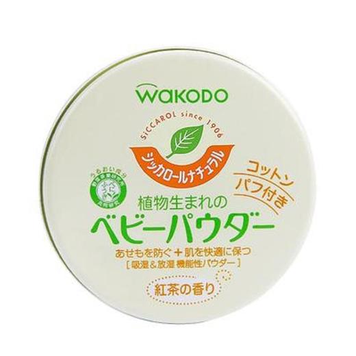 【保税仓】日本原装进口和光堂Wakodo婴儿植物性爽身粉 痱子粉不含滑石粉120g 商品图0