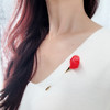 北京仓｜Vlum-Déliée-Framboise 树莓红 胸针［法国设计师］ 商品缩略图1