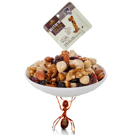 可米小子每日坚果a款混合坚果每天干果炒货750g盒装