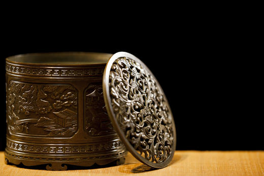 隐逸江南印香炉