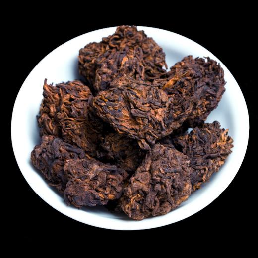 拍2份8折！十年老茶限量回馈-吉顺号2009年典藏版老茶头500g/盒 商品图2