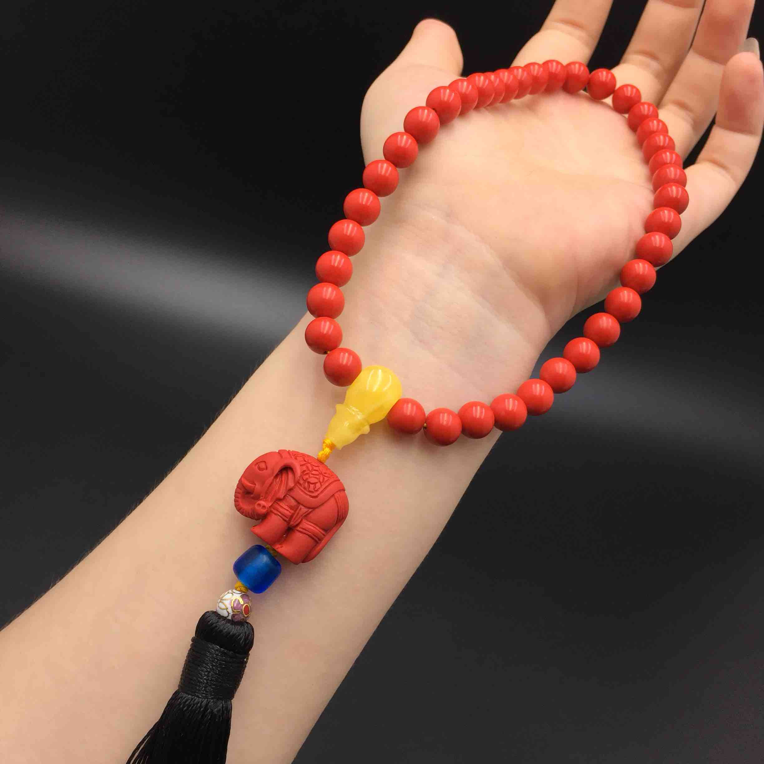 8mm朱砂手持配朱砂大象smx299