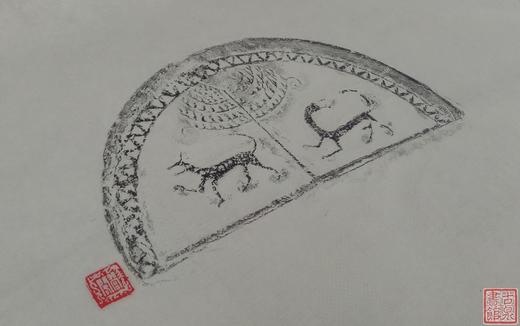 【名家原拓】精美瓦当拓片 商品图0