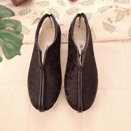 内联升男鞋冬季棉鞋手工千层底工艺织锦骆驼安棉8321A 商品图2