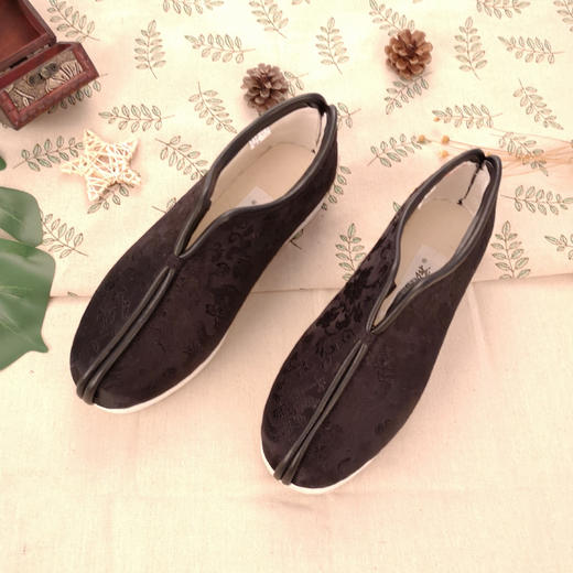 内联升男鞋冬季棉鞋手工千层底工艺织锦骆驼安棉8321A 商品图1