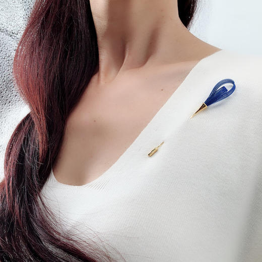 北京仓｜Vlum-Gouttes-皇家蓝 胸针［法国设计师］ 商品图1