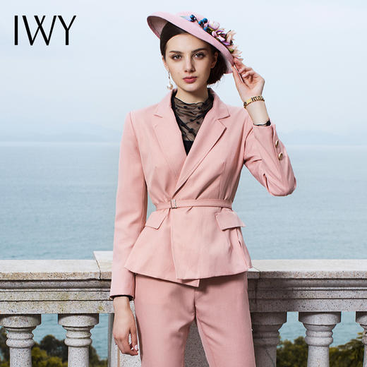 IWY/粉色西服西裤套装CP440 商品图3
