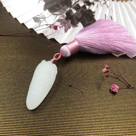 和田玉（羊脂玉）挂件-玉米 商品图0