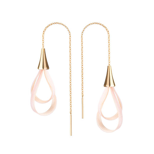 北京仓｜Vlum-Gouttes-奶茶粉 耳线［法国设计师］ 商品图1