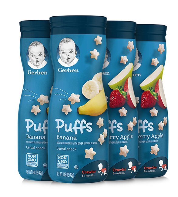 这款嘉宝星星泡芙拿在手上第一感觉就是漂亮 深蓝色的包装让人看起来