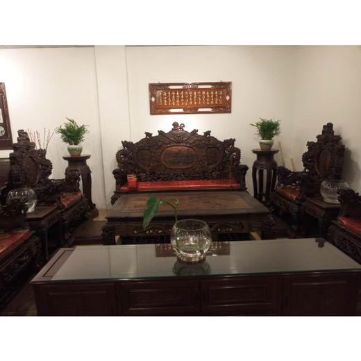 红酸枝大宝鼎沙发10件套(东莞壮达仕)