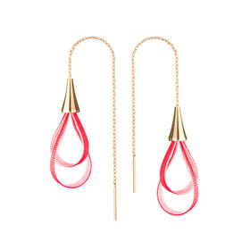 北京仓｜Vlum-Gouttes-双色莓红 耳线［法国设计师］