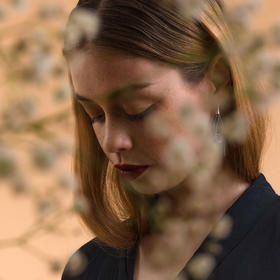 北京仓｜Vlum-Gouttes-双色孔雀蓝 耳线［法国设计师］