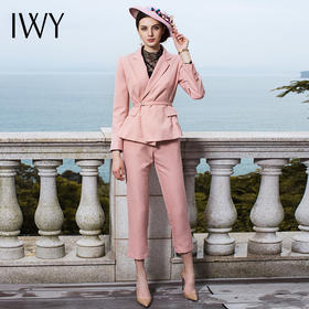 IWY/粉色西服西裤套装CP440