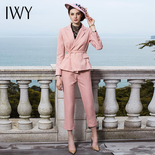 IWY/粉色西服西裤套装CP440 商品图0
