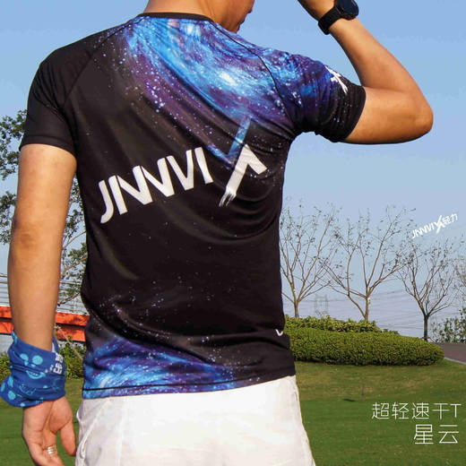 【加强级】JINNMIX轻力星云轻薄透软速干修身男短袖跑服 商品图5