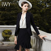 IWY/黑色西服套裙女名媛小香风职业装两件套时尚气质白领ol修身工作服cs246 商品缩略图1