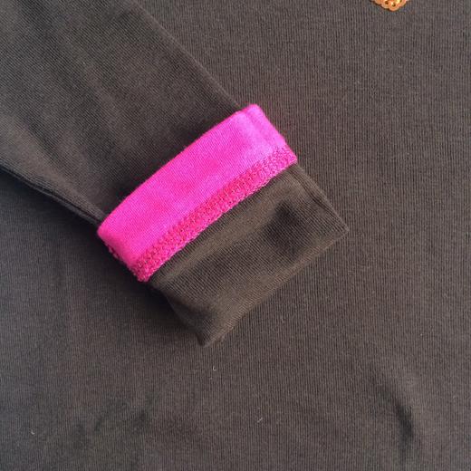 【断码 清仓 凑单】GAP原单 公主系列 女童长袖T桖 咖啡色胸前粉色LOVE亮片 商品图4