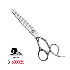 ZEBRA斑马 B603026 剪刀 牙剪/调量剪/无痕牙剪/打薄剪/去发量10-15%/平齿/ 30根齿/正刃/6寸