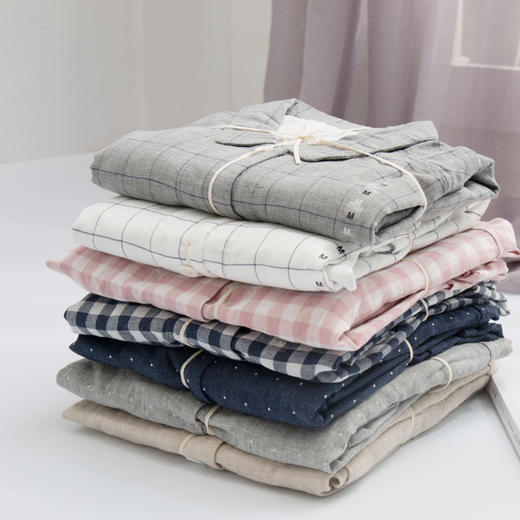 【双层纱家居服】双层纱家居服专柜在售全棉睡衣套装男女情侣套装 商品图2