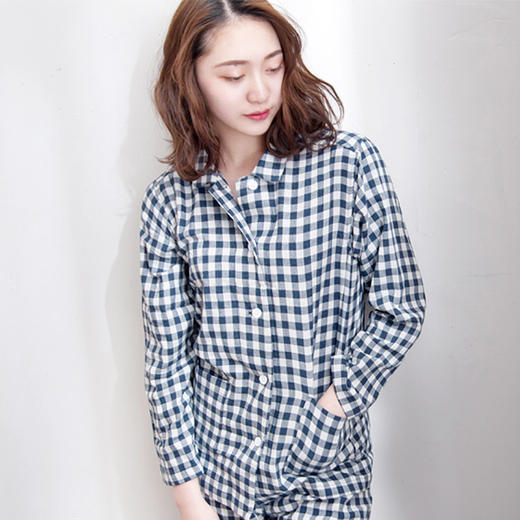 【双层纱家居服】双层纱家居服专柜在售全棉睡衣套装男女情侣套装 商品图1