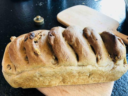 天然酵母黑麦核桃酸面包 Sour dough rye bread with walnut无油无糖 商品图3