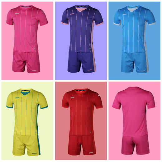 【3套以上，每满200减20】小李子:专柜正品joma足球运动光板组队球衣训练比赛服短袖套装男 商品图1