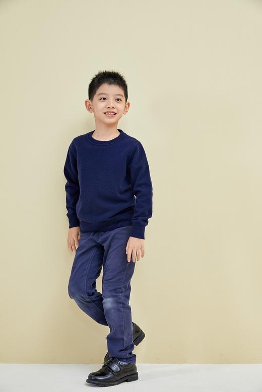 圆领肘贴男童羊绒衫 小童 SJF18T112A SJF18T112E 商品图5